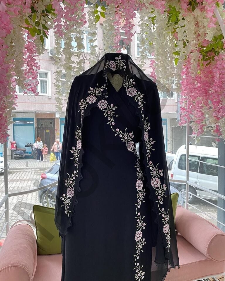 Limon Çiçeği Namaz Elbisesi Seti